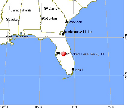 Crooked Lake Park, Florida map