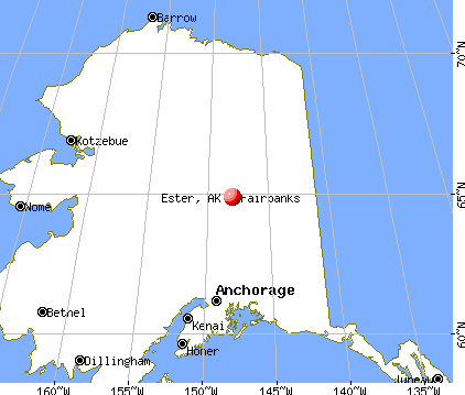 Ester, Alaska map