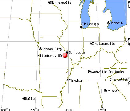 Hillsboro, Missouri map