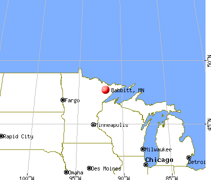 Babbitt, Minnesota map