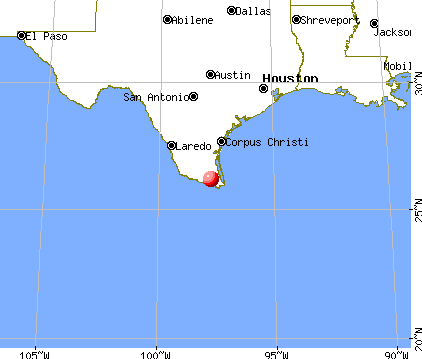 Las Palmas-Juarez, Texas map