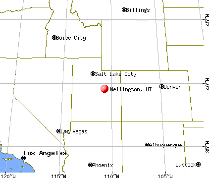 Wellington, Utah map