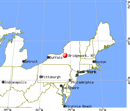 Bridgeport, New York map