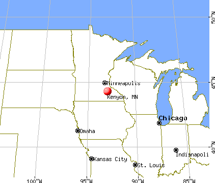 Kenyon, Minnesota map