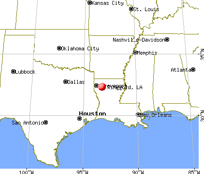 Ringgold, Louisiana map