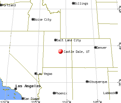 Castle Dale, Utah map