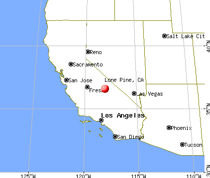 Lone Pine, California map