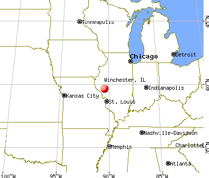 Winchester, Illinois map