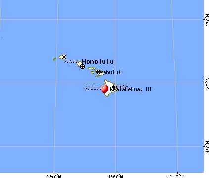 Kealakekua, Hawaii map