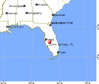 Zolfo Springs, Florida map