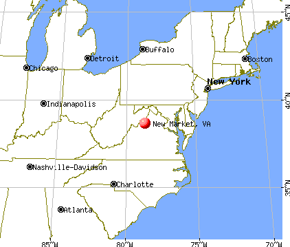 New Market, Virginia map