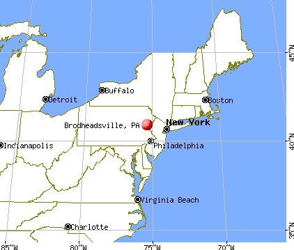 Brodheadsville, Pennsylvania map