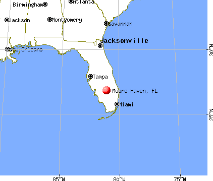 Moore Haven, Florida map