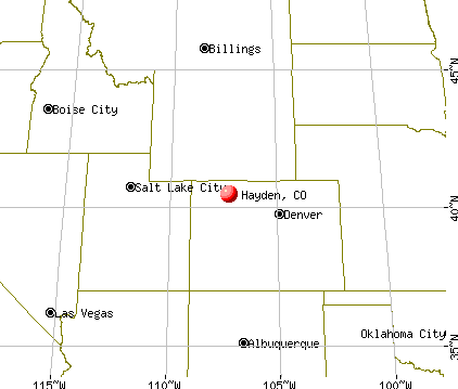Hayden, Colorado map