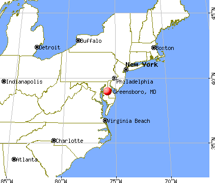 Greensboro, Maryland map