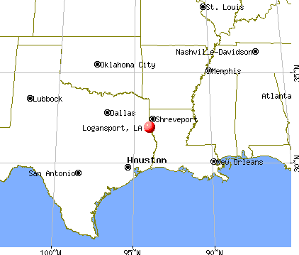 Logansport, Louisiana map