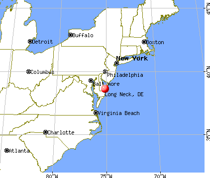 Long Neck, Delaware map