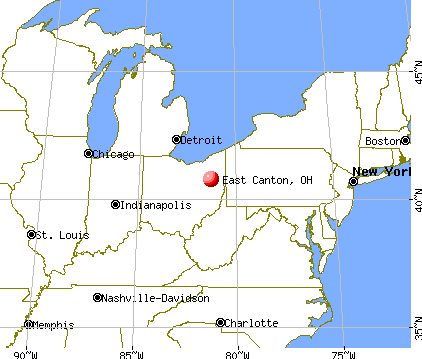 East Canton, Ohio map