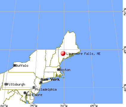 Livermore Falls, Maine map