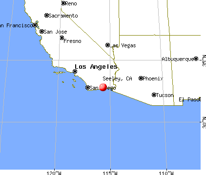 Seeley, California map