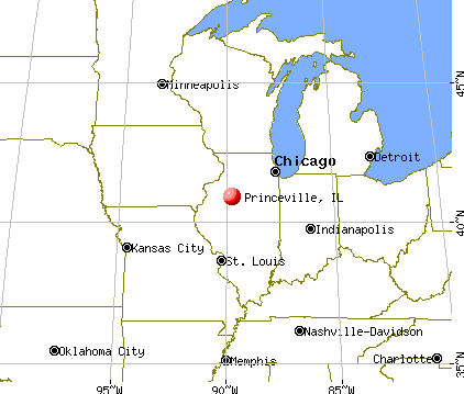 Princeville, Illinois map