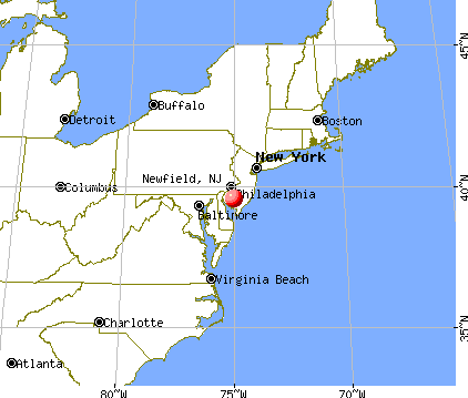 Newfield, New Jersey map