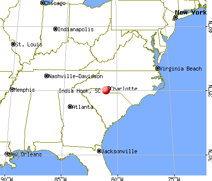 India Hook, South Carolina map