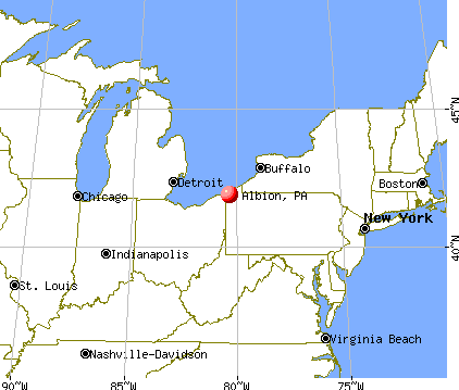 Albion, Pennsylvania map