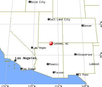Lechee, Arizona map