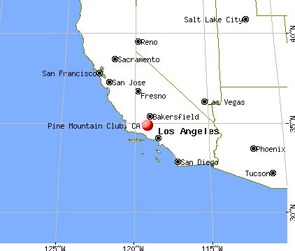 Pine Mountain Club, California map