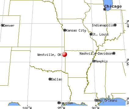 Westville, Oklahoma map