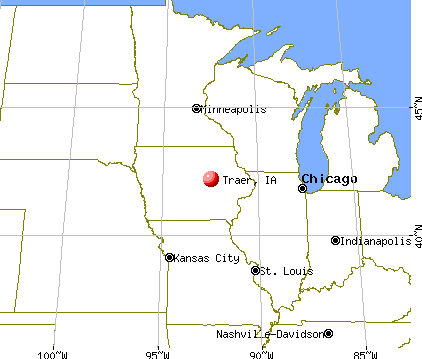 Traer, Iowa map