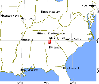 Ellijay, Georgia map