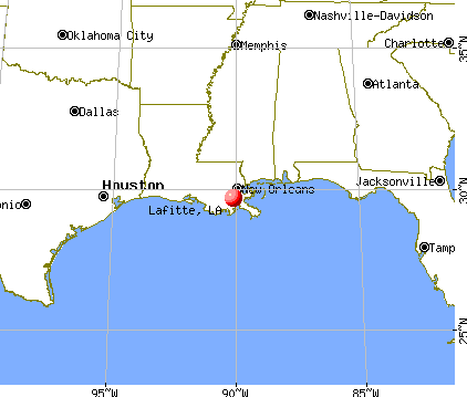Lafitte, Louisiana map