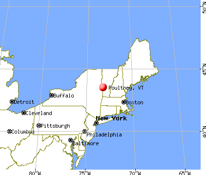Poultney, Vermont map