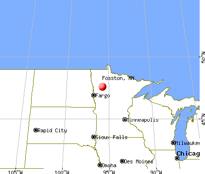 Fosston, Minnesota map