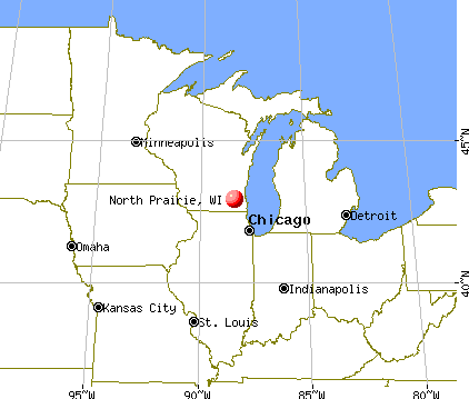 North Prairie, Wisconsin map