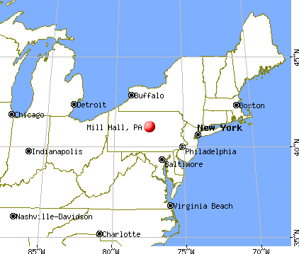 Mill Hall, Pennsylvania map