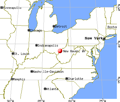 New Haven, West Virginia map