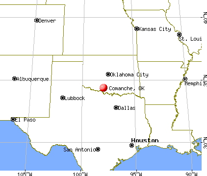 Comanche, Oklahoma map