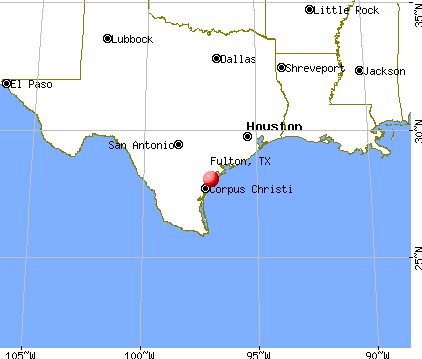 Fulton, Texas map