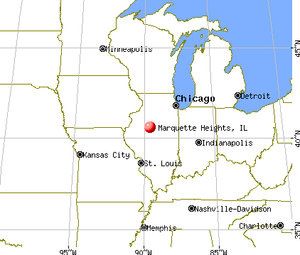 Marquette Heights, Illinois map
