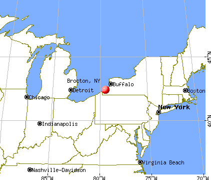 Brocton, New York map