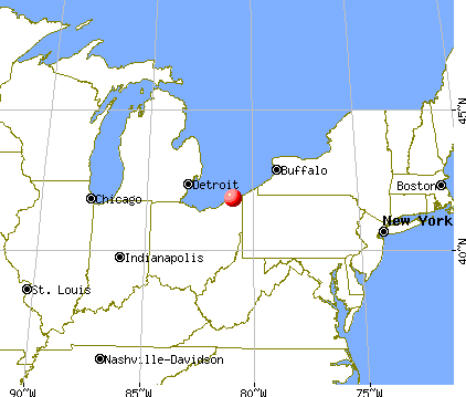 Geneva-on-the-Lake, Ohio map