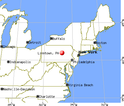 Linntown, Pennsylvania map
