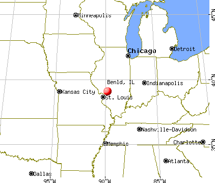 Benld, Illinois map