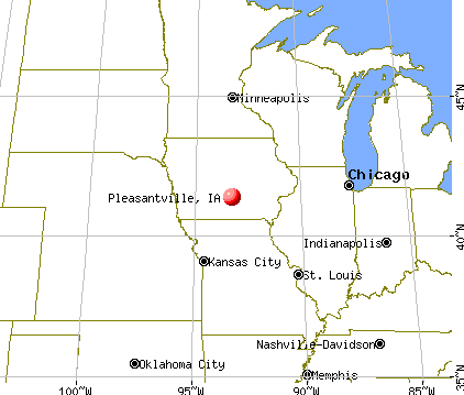 Pleasantville, Iowa map