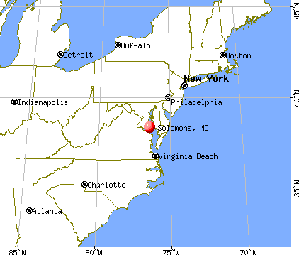 Solomons, Maryland map