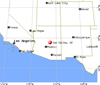 Sun Valley, Arizona map
