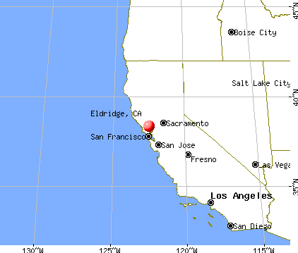 Eldridge, California map